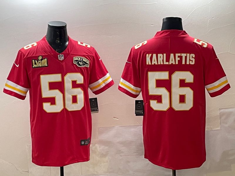 Men Kansas City Chiefs #56 Karlaftis Red Second generations Nike 2025 Vapor Limited NFL Jersey style 1->pittsburgh pirates->MLB Jersey
